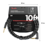 Кабель інструментальний FENDER CABLE DELUXE SERIES 10' ANGLED BLACK TWEED M-228464 FENDER фото - Muzbox