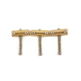 Набір сідел для гітар FENDER AMERICAN VINTAGE TELECASTER COMPENSATED BRIDGE SADDLES (3) M-301217 FENDER фото - Muzbox