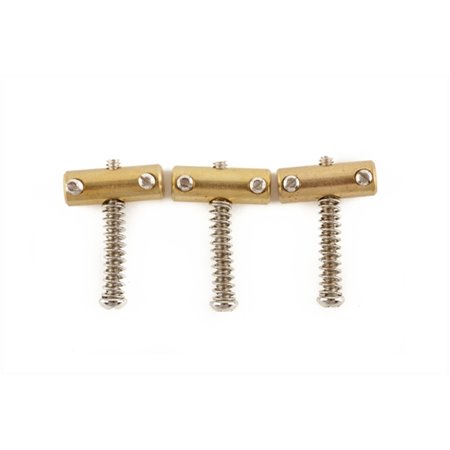 Набір сідел для гітар FENDER AMERICAN VINTAGE TELECASTER COMPENSATED BRIDGE SADDLES (3) M-301217 FENDER фото - Muzbox