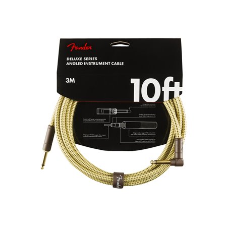 Кабель інструментальний FENDER CABLE DELUXE SERIES 10' ANGLED TWEED M-228465 FENDER фото - Muzbox