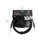 Кабель інструментальний FENDER CABLE DELUXE SERIES 10' BLACK TWEED M-228466 FENDER фото - Muzbox