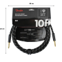 Кабель інструментальний FENDER CABLE DELUXE SERIES 10' BLACK TWEED M-228466 FENDER фото - Muzbox