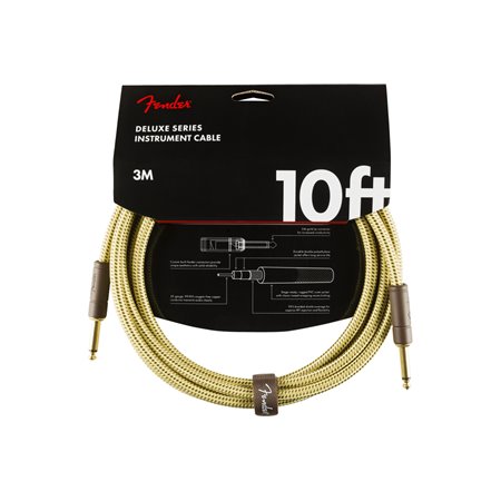 Кабель інструментальний FENDER CABLE DELUXE SERIES 10' TWEED M-228463 FENDER фото - Muzbox