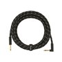 Кабель інструментальний FENDER CABLE DELUXE SERIES 15' ANGLED BLACK TWEED M-228453 FENDER фото - Muzbox