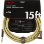 Кабель інструментальний FENDER CABLE DELUXE SERIES 15' ANGLED TWEED