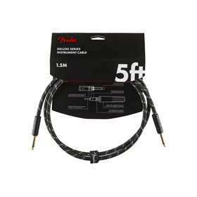 Кабель інструментальний FENDER CABLE DELUXE SERIES 5' BLACK TWEED M-228420 FENDER фото - Muzbox