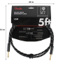 Кабель інструментальний FENDER CABLE DELUXE SERIES 5' BLACK TWEED M-228420 FENDER фото - Muzbox