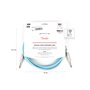 Кабель інструментальний FENDER CABLE ORIGINAL SERIES 10' DAPHNE BLUE M-228455 FENDER фото - Muzbox