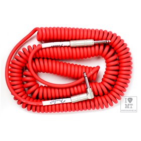 Кабель інструментальний FENDER CABLE ORIGINAL SERIES 30' COILS FIESTA RED M-228410 FENDER фото - Muzbox