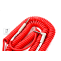 Кабель інструментальний FENDER CABLE ORIGINAL SERIES 30' COILS FIESTA RED M-228410 FENDER фото - Muzbox