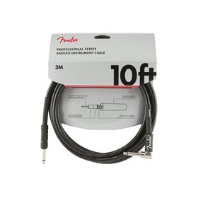 Кабель інструментальний FENDER CABLE PROFESSIONAL SERIES 10' ANGLED BLACK M-228459 FENDER фото - Muzbox