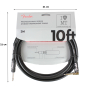 Кабель інструментальний FENDER CABLE PROFESSIONAL SERIES 10' ANGLED BLACK M-228459 FENDER фото - Muzbox