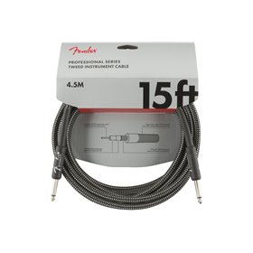 Кабель інструментальний FENDER CABLE PROFESSIONAL SERIES 15' GREY TWEED M-228449 FENDER фото - Muzbox