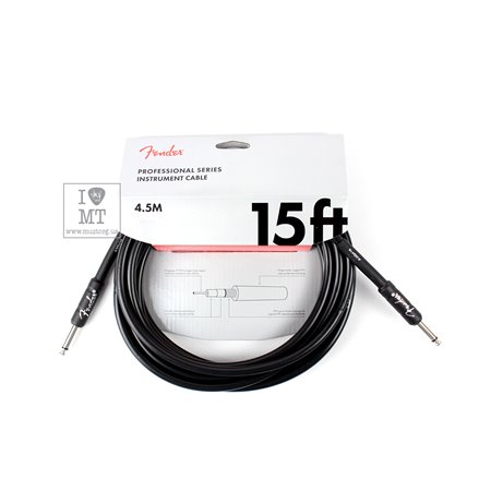 Кабель інструментальний FENDER CABLE PROFESSIONAL SERIES 15' BLACK M-228446 FENDER фото - Muzbox