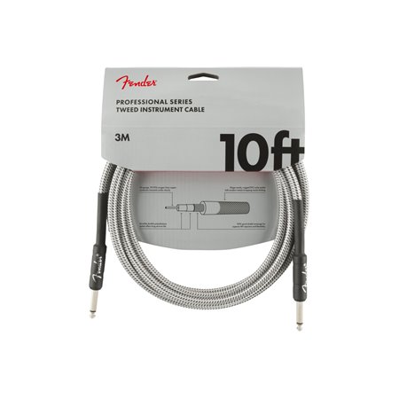 Кабель інструментальний FENDER CABLE PROFESSIONAL SERIES 10' WHITE TWEED M-228462 FENDER фото - Muzbox