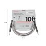 Кабель інструментальний FENDER CABLE PROFESSIONAL SERIES 10' WHITE TWEED M-228462 FENDER фото - Muzbox