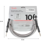 Кабель інструментальний FENDER CABLE PROFESSIONAL SERIES 10' WHITE TWEED M-228462 FENDER фото - Muzbox