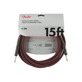 Кабель інструментальний FENDER CABLE PROFESSIONAL SERIES 15' RED TWEED M-228448 FENDER фото - Muzbox