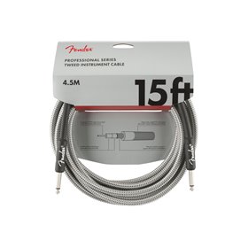 Кабель інструментальний FENDER CABLE PROFESSIONAL SERIES 15' WHITE TWEED M-228450 FENDER фото - Muzbox