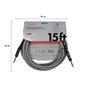 Кабель інструментальний FENDER CABLE PROFESSIONAL SERIES 15' WHITE TWEED M-228450 FENDER фото - Muzbox