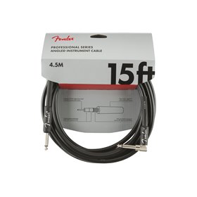 Кабель інструментальний FENDER CABLE PROFESSIONAL SERIES ANGLED 15' BLACK M-228447 FENDER фото - Muzbox
