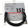 Кабель інструментальний FENDER CABLE PROFESSIONAL SERIES ANGLED 15' BLACK M-228447 FENDER фото - Muzbox