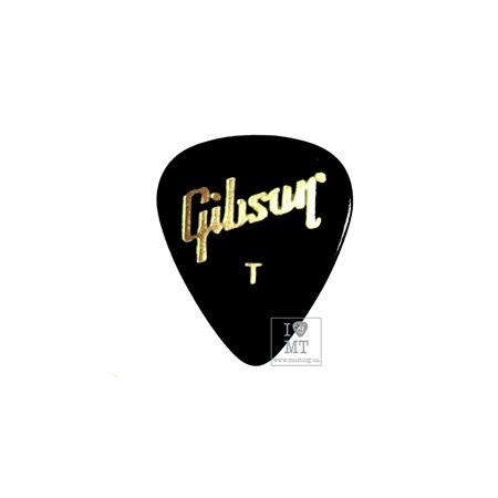 Медіатор GIBSON APRGG-74T 1/2 GROSS BLACK STANDARD STYLE/THIN M-A007031 GIBSON фото - Muzbox
