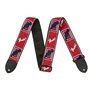 Ремінь гітарний FENDER STRAP 2" MONOGRAMMED RED WHITE BLUE M-14487 FENDER фото - Muzbox