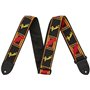 Ремінь гітарний FENDER STRAP 2" MONOGRAMMED BLACK/YELLOW/RED M-20515 FENDER фото - Muzbox