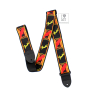 Ремінь гітарний FENDER STRAP 2" MONOGRAMMED BLACK/YELLOW/RED M-20515 FENDER фото - Muzbox