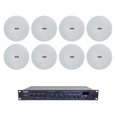 Комплект звуку DV audio LA1208CMG6W для приміщення до 200м.кв