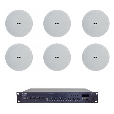 Комплект звуку DV audio LA1206CMG8W для приміщення до 150м.кв.