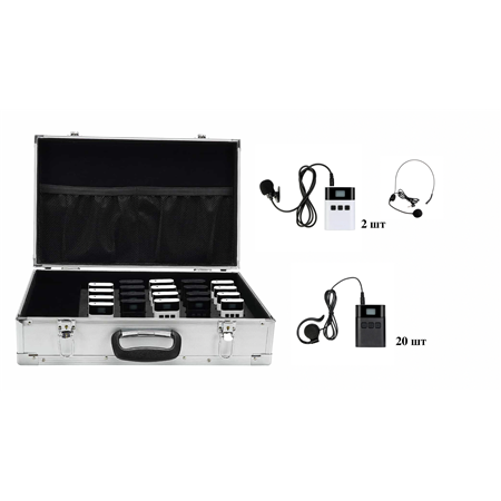 Бездротова система тур-гід DV audio TGD-KIT2T20R комплект