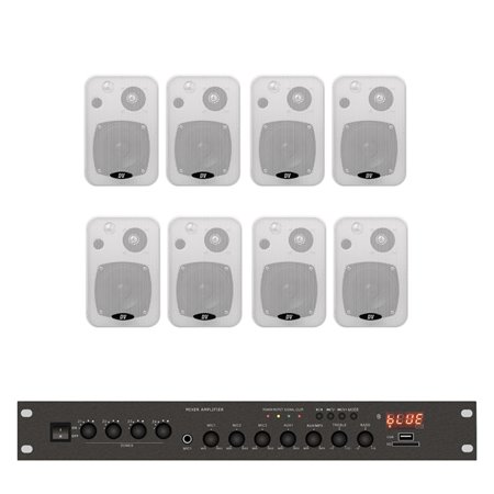 Комплект звуку DV audio LA1008CON1W для приміщення до 160м.кв.