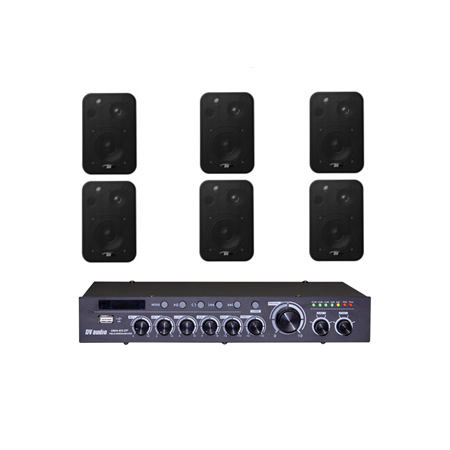 Комплект звуку DV audio DMA606CON1B для приміщення до 120м.кв.