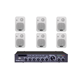Комплект звуку DV audio DMA606CON1W для приміщення до 120м.кв.