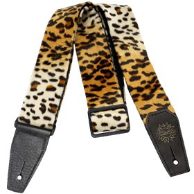 Ремінь гітарний DIMARZIO Cheetah Guitar Strap with Leather Ends