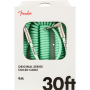 Кабель інструментальний FENDER CABLE ORIGINAL SERIES 30' COIL SURF GREEN