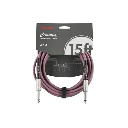 Кабель інструментальний FENDER CABLE CONTOUR SERIES 15' BURGUNDY MIST