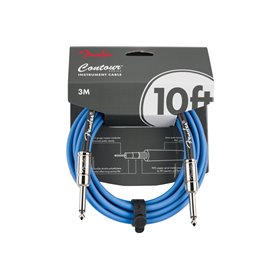 Кабель інструментальний FENDER CABLE CONTOUR SERIES 10' LAKE PLACID BLUE