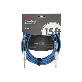 Кабель інструментальний FENDER CABLE CONTOUR SERIES 15' LAKE PLACID BLUE