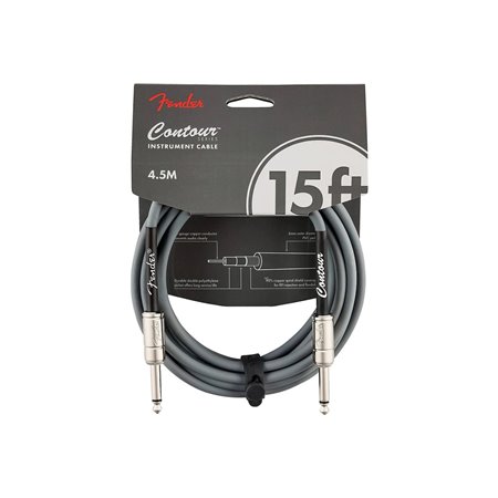 Кабель інструментальний FENDER CABLE CONTOUR SERIES 15' INCA SILVER