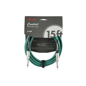 Кабель інструментальний FENDER CABLE CONTOUR SERIES 15' SHERWOOD GREEN