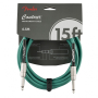 Кабель інструментальний FENDER CABLE CONTOUR SERIES 15' SHERWOOD GREEN