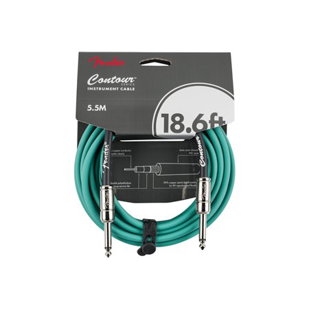 Кабель інструментальний FENDER CABLE CONTOUR SERIES 18.6' SHERWOOD GREEN