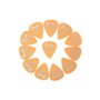 Набір медіаторів FENDER DURA-TONE DELRIN PICKS 0.84 MM, 351 SHAPE - 12 PACK BUTTERSCOTCH BLONDE