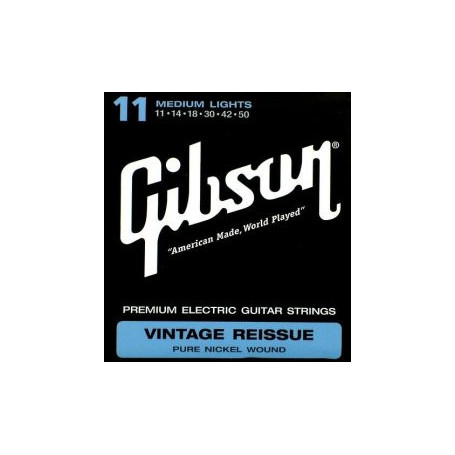 GIBSON SEG-VR11 VINTAGE RE-ISSUE PURE NICKEL WOUND .011-.050 Струны для электрогитары фото