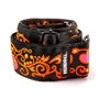 Ремінь гітарний DUNLOP JIMI HENDRIX BLACKLIGHT MONTEREY ORANGE STRAP