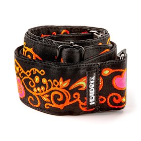 Ремінь гітарний DUNLOP JIMI HENDRIX BLACKLIGHT MONTEREY ORANGE STRAP