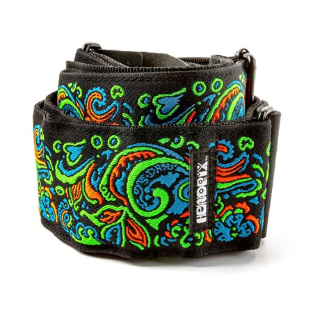 Ремінь гітарний DUNLOP JIMI HENDRIX BLACKLIGHT LOVE DROPS BLUE STRAP